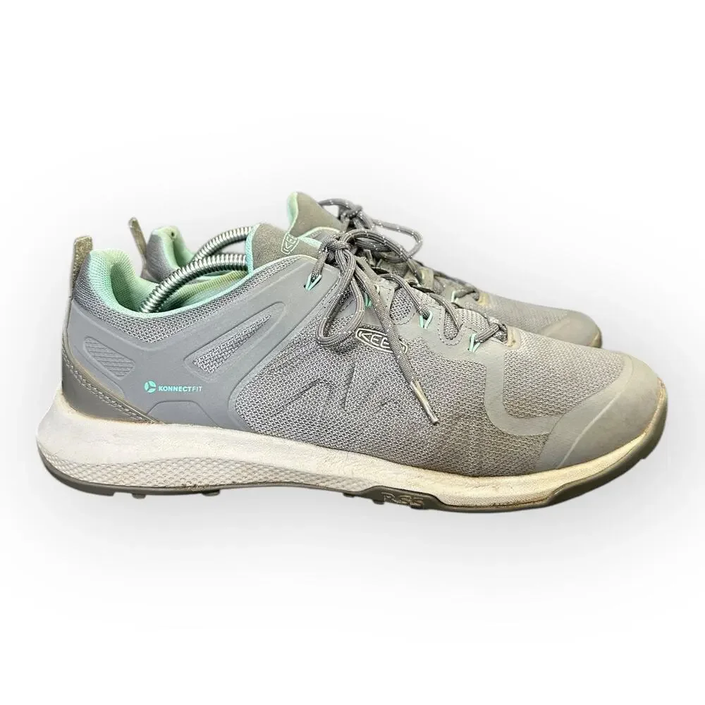 Keen Womens size 12 Explore Vent Hiking Shoe Steel Grey/Holiday KonnectFit